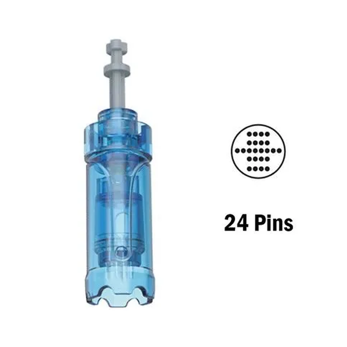 Cartuccia di ricambio a 24 aghi per Dr. Pen A11, M8s, A9 e A8S con diagramma del modello della punta