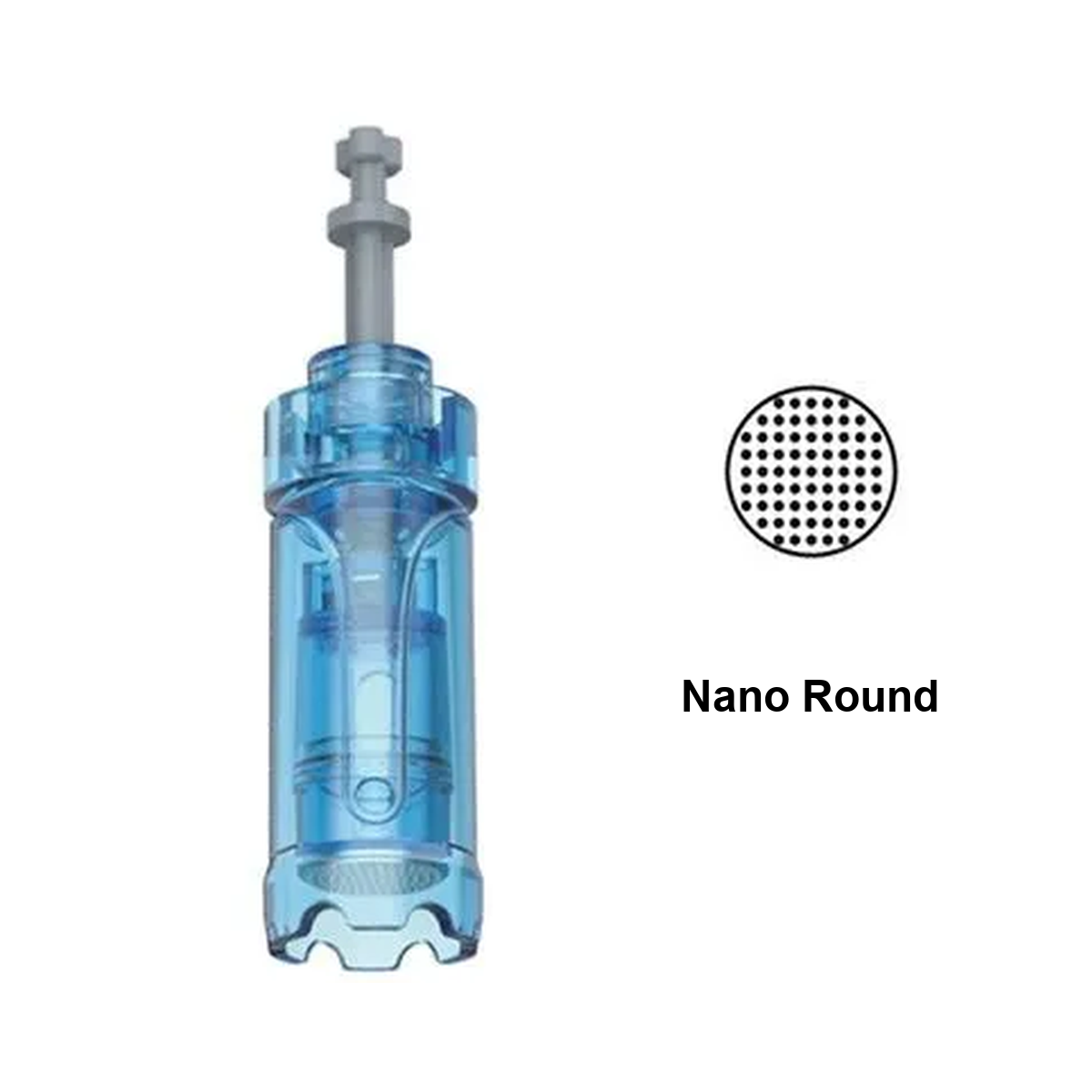 Cartuccia di ricambio Nano rotonda per Dr. Pen A11, M8s, A9 e A8S con diagramma del modello della punta tonda